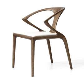 新中式客厅实木休闲椅餐椅白蜡木书椅接待圈椅卧室阳台椅