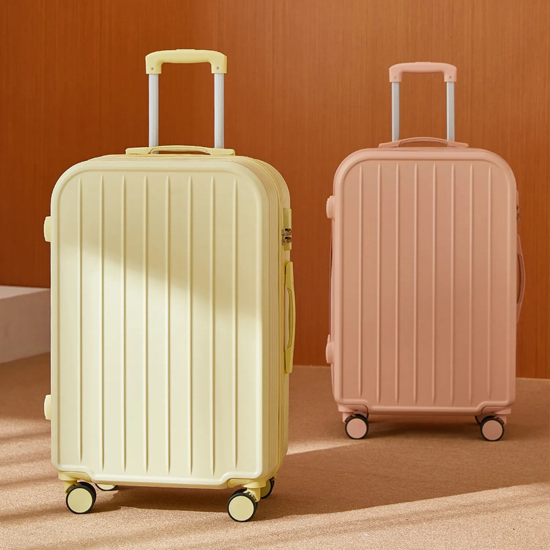 Maleta Maleta trolley nuevo para hombres y mujeres, maleta, rueda universal silenciosa para estudiantes, contraseña de 24 pulgadas, maleta de cuero de embarque 32