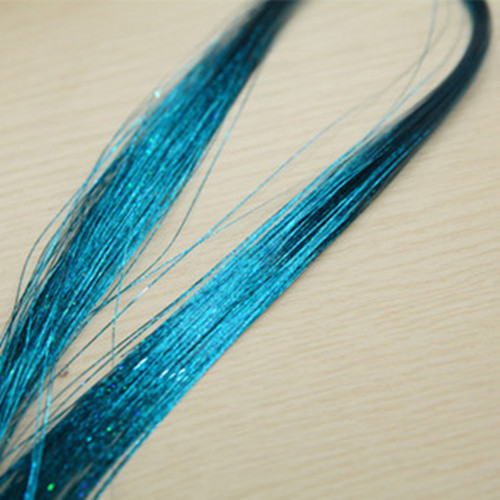 Shiny hair weft hair band wig rainbow gold and silver thread hair extension piece dazzling golden scallion colorful hair laser thread shiny strip