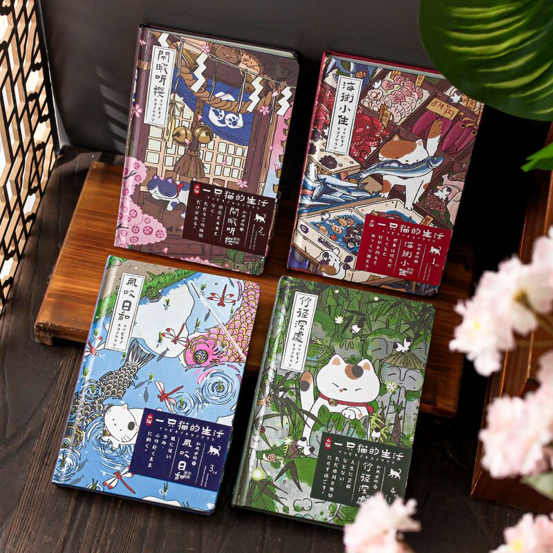 Muran Notebook A5 Notebook Bobcat Daily Fun Records Blessing Gift Diary High-Value Color Page Journal Muran Notebook A5 Notebook Bobcat Daily Fun Records Blessing Gift Diary High-Value Color Page Journal