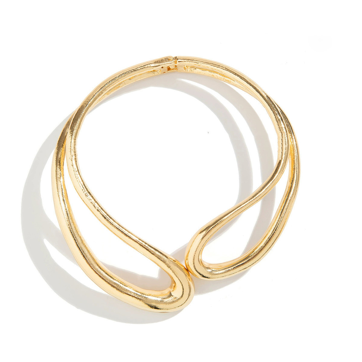 Joyería transfronteriza europea y americana, gargantilla multicapa de nicho simple y moderna, collar único de hueso de serpiente exagerado