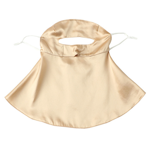 Mulberry silk full face neck protection UV sun protection sunshade mask Silk three-dimensional breathable face mask veil