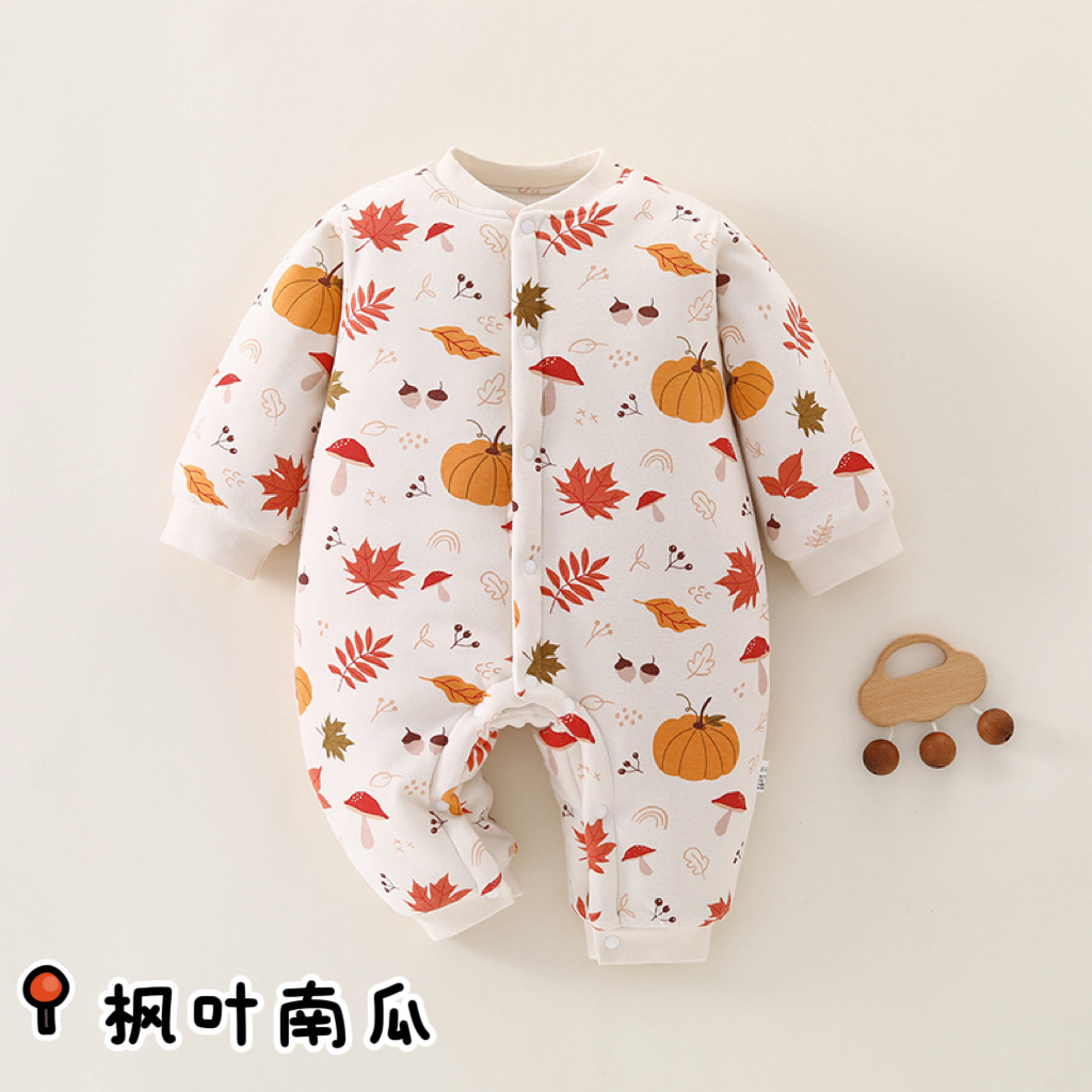 Maple leaf pumpkin [[180g thick style + boneless + 5a antibacterial] cotton sandwich 7021