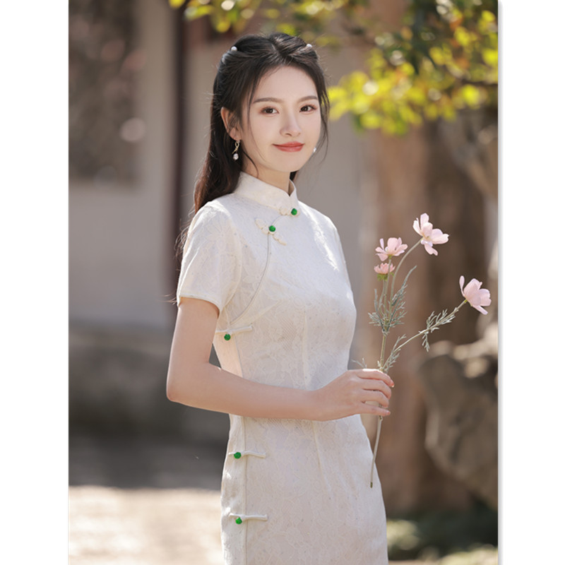 Fashionable summer fresh cheongsam