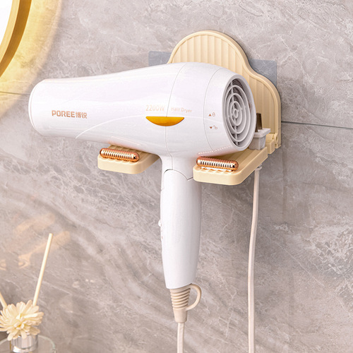 吹风机置物架免打孔卫生间电吹风挂架浴室壁挂式风筒支架收纳神器