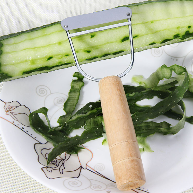 2 Yuan Store Street Stall Supply Wooden Handle Peeling Peeler Stainless Steel Melon Peeler Fruit Peeler Fruit Peeling Knife