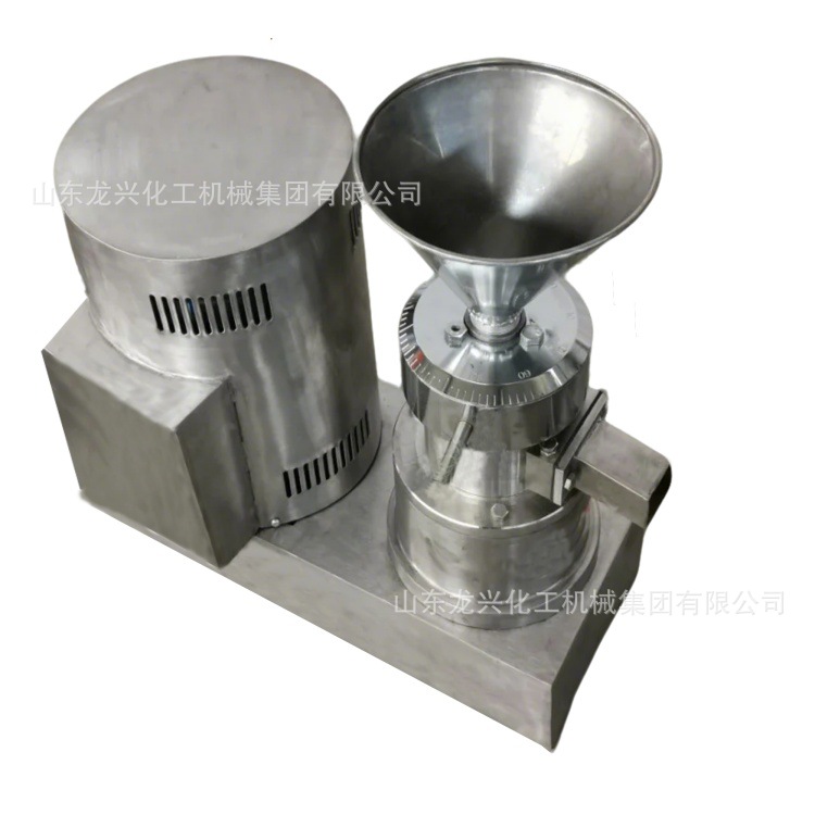 龙兴JML180型不锈钢卫生立式胶体磨机厂家|研磨果酱胶体研磨机