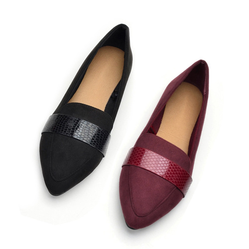 Foreign trade cross-border ins trendy shoes for women new versatile spring and summer shallow mouth soft sole scoop shoes pointed toe ladies shoes