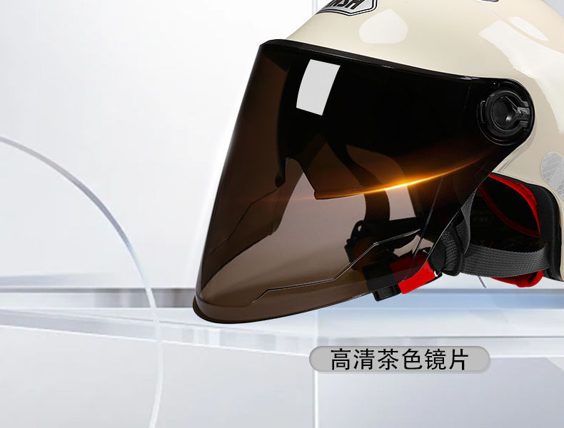 GB certification motorcycle helmet unisex four seasons half helmet summer breathable sunscreen summer electric car helmet