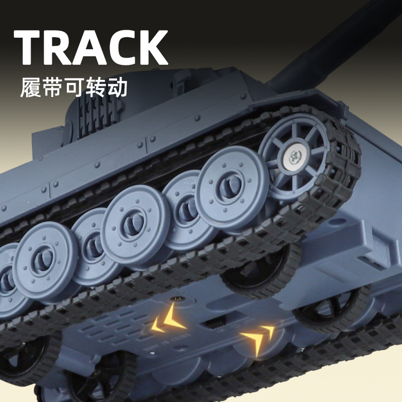 Tanque Tiger alemán modelo de aleación de pulverización de retroalimentación simulación acústica y óptica modelo militar de vehículo blindado