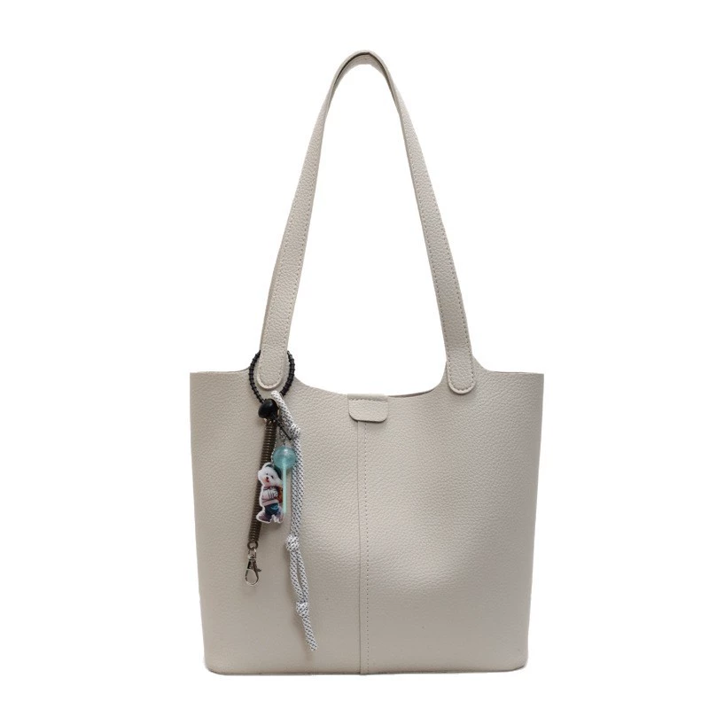 Universal one-shoulder bag for leisure, capacious quantum lamp, genuine leather, wholesale
