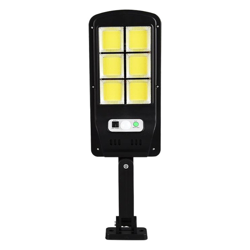 Lámpara de calle solar al aire libre inducción patio lámpara de pared inteligente con control remoto lámpara de pared al aire libre puesto lámpara de mercado nocturno