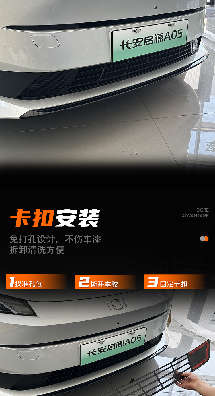 Suitable for 24-25 models of Qiyuan A05, anti-insect net for front grille and radiator protection, dustproof and mosquito-proof, non-disassembly modification part