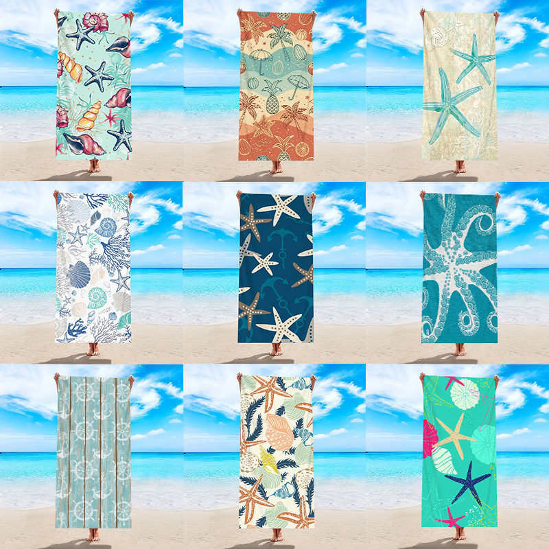 Amazon Ocean Style Microfiber Beach Towel Digital Printed Water-Absorbent Quick-Dry Large Size Bath Towel for Beach Vacation Amazon Ocean Style Microfiber Beach Towel Digital Printed Water-Absorbent Quick-Dry Large Size Bath Towel for Beach Vacation