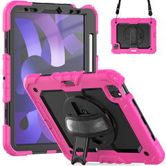 2021pro11 rotating tablet protective case suitable for iPad Air 2020 pen tray silicone all-inclusive three-proof soft and hard case