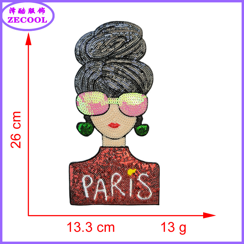 Moda tela bordado accesorios de ropa bordado perlas chicas calaveras mexicanos personajes sequillas bordado accesorios de ropa