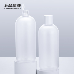 500mlのプラスチックpetのつや消しの純露のさわやかな肌の水筒のabsの蓋の化粧品の化粧品の分注の瓶の包装材