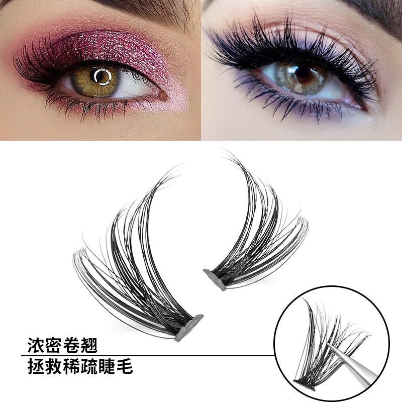 14 filas 30D/40D pestañas falsas pegamento pinzas traje Amazon hot melt DD pelo curvado grueso transfronterizo en stock