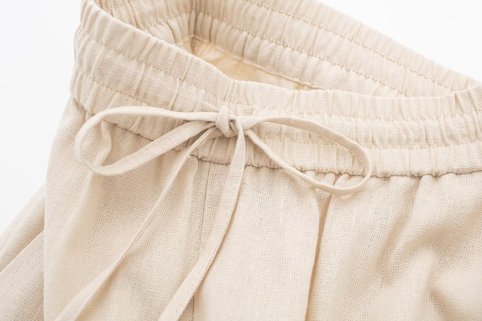 Pantaloni a gamba dritta in lino, nuovi, comodi e casual, estivi da donna_voghion.com