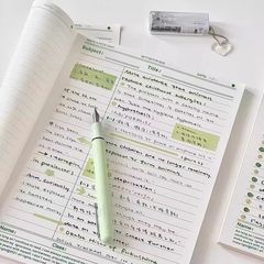小紅書清涼ミント韓系シンプル復古分欄b 5拍紙本便箋学生高颜値大学院受験ins