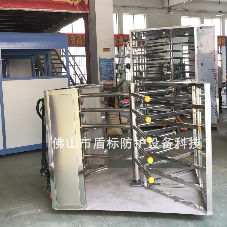 博物馆入口三翼旋转闸 游乐场电动刷卡扫码旋转门 酒店入口通道门