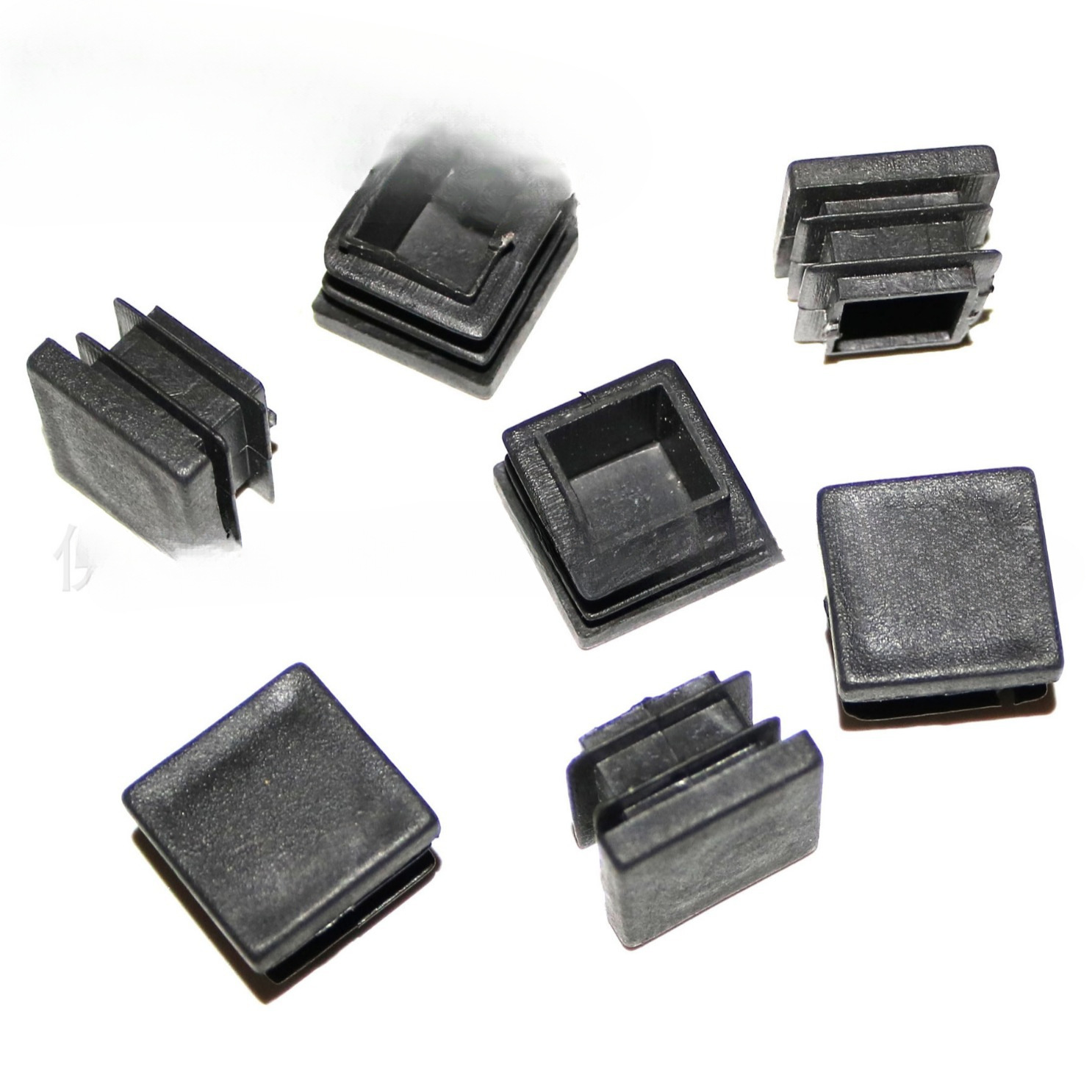 22X22方塑料管塞 22mm方形塑料脚塞 塑料方管堵头 塑料管堵 博X20