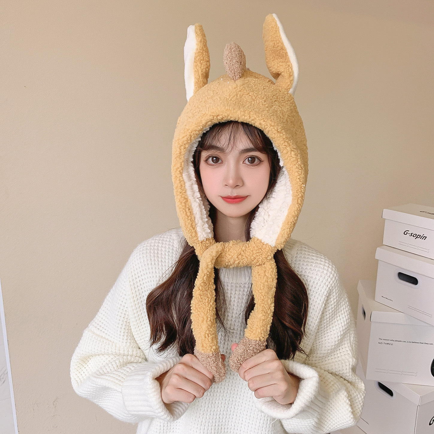 Korean Dinosaur Hat And Scarf One-piece Wholesale Nihaojewelry display picture 16