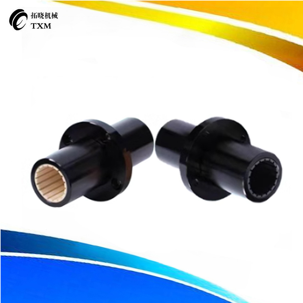 中间圆法兰直线轴承工程塑料轴套加长型J-LMFM25L LIN-02RFM-25