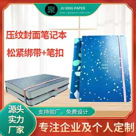 定制 A5布纹记事本内文内页周计划，可加LOGO压印方脊精装日记本