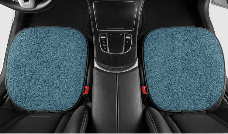 Car Heated Seat Cushion Single Piece Winter Plush Backless Car Seat USB Electric Heating 12V Cigarette Lighter Car Cushion