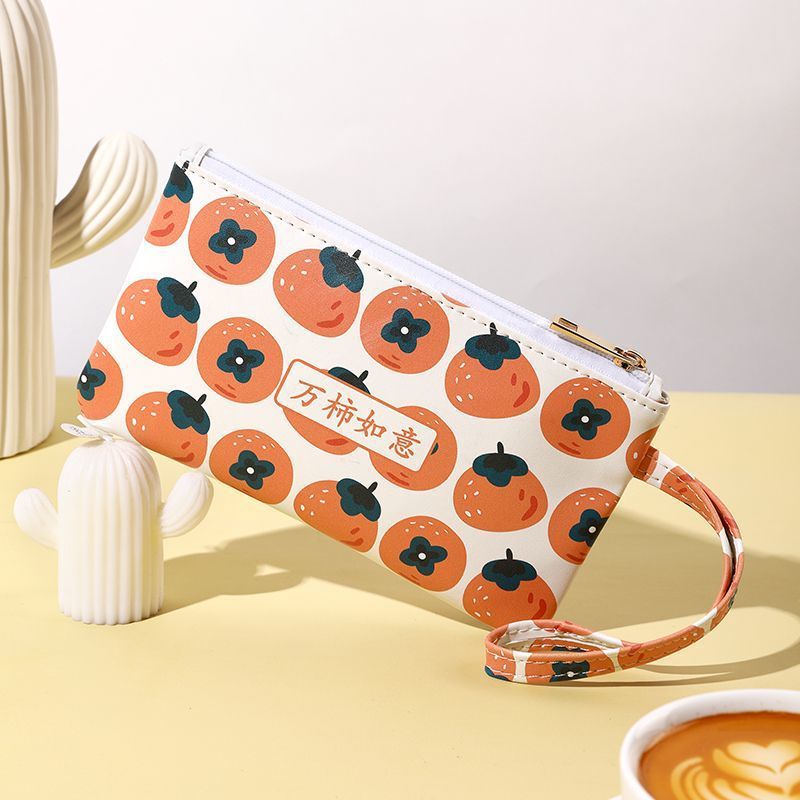 Wanshi Ruyi 小銭入れニッチインスタイル携帯電話口紅化粧品収納袋プリントコインバッグポータブル|undefined
