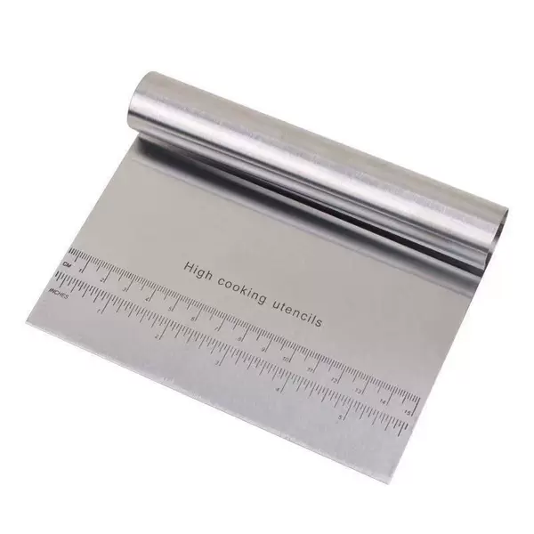 Stainless Steel Noodle Cutter Cutter Scraper Pizza Steamed Bread Dough Baking Slicing Tool Rice Bowel Scraper