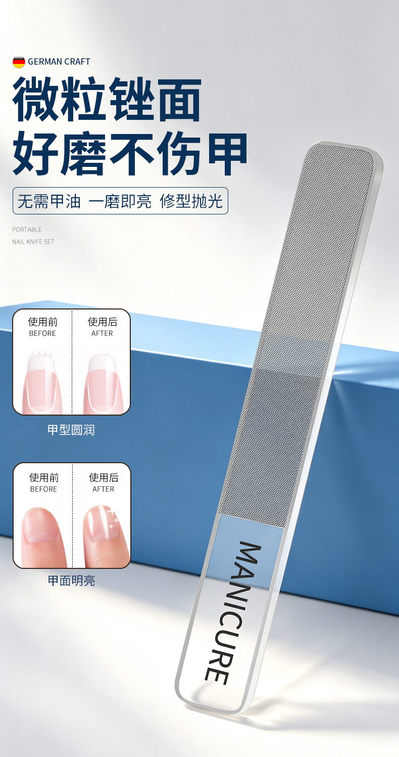 10-teiliges Nagelschere-Set Schrägschnitt-Nagelzange große Ausführung Nagelsplitter-Schutz Nagelschere Fußpflege Nagelfeile Beauty-Nagelwerkzeug Komplettset