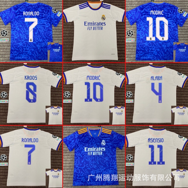 Old model 21-22 Real Madrid Club C. Ronaldo, Benzema, Ramos retro football jerseys wholesale from the source factory Old model 21-22 Real Madrid Club C. Ronaldo, Benzema, Ramos retro football jerseys wholesale from the source factory