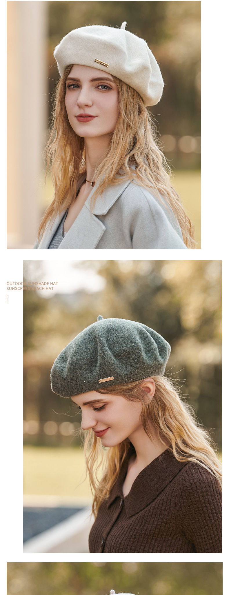 Unisex Beret lady retro quality wool octagon hat Instagram influencer every artist hat trend_voghion.com