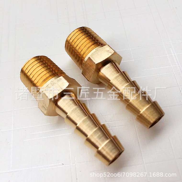 美标1/4NPT外丝宝塔 3/8 ID HOSE FITTING 水/油/气管软管转接头