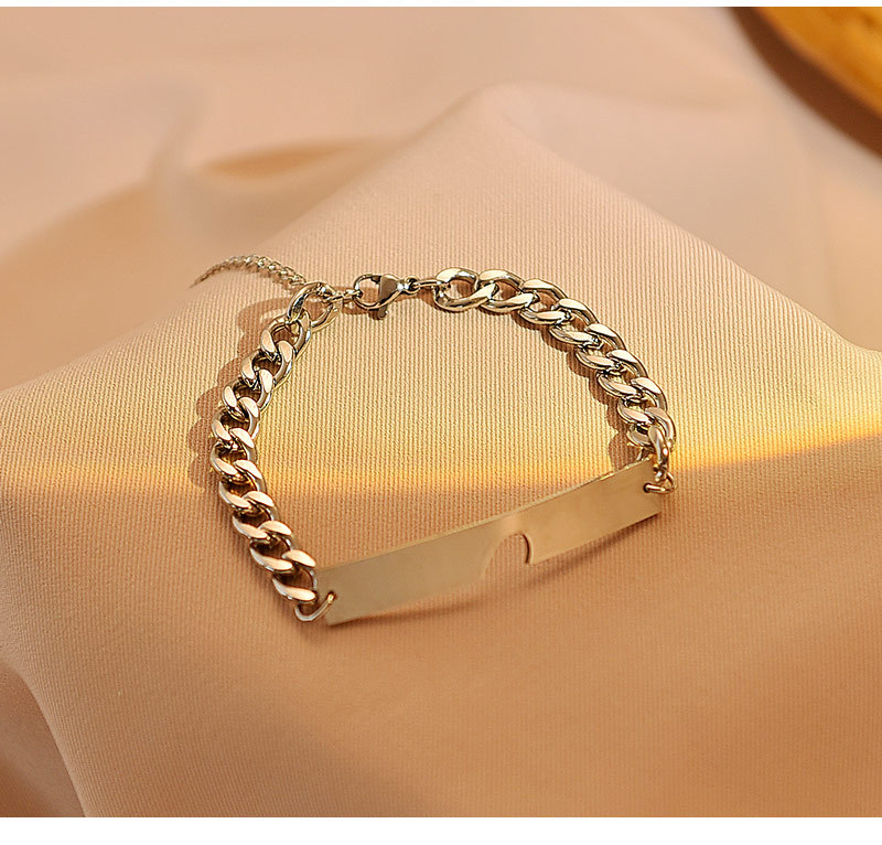 Titanium Steel Material Titanium Steel Retro Heart Shape Bracelets
