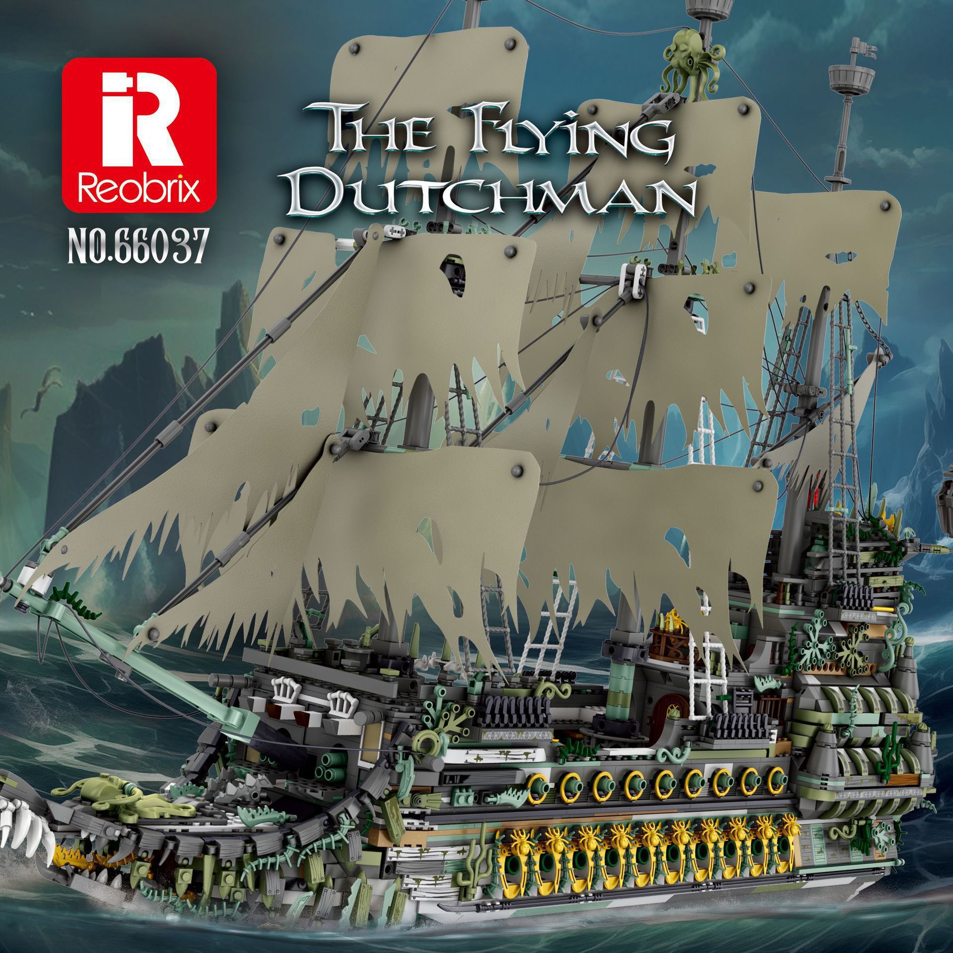 Transfronterizo 66010 - 66039 Royal Sunshine barco pirata bloque de construcción puzzle hombre y mujer ensamblar juguetes modelo de bloque