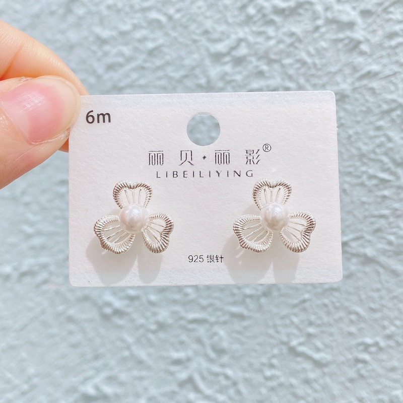 Liyin/Libeliying 金メッキシリーズフラワーインレイ多用途高品質気質トレンディファッション絶妙なイヤリング|undefined