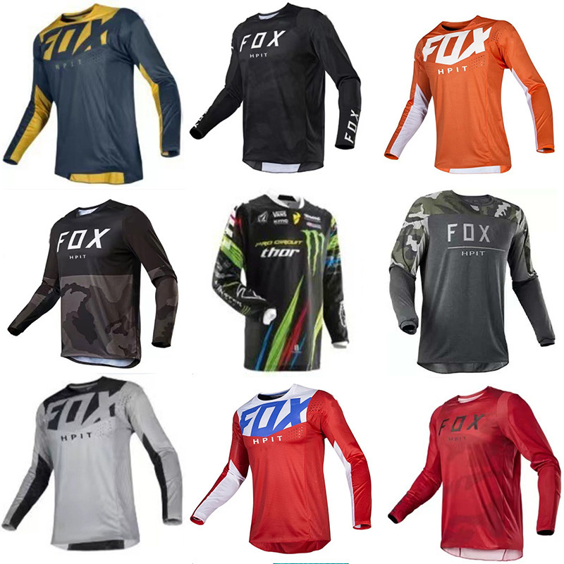 Cycling Clothing Summer Men's Comfortable Speed Reduction Clothing Off-Road Motorcycle Cycling Clothing Sweat-Absorbent and Sweat-Wicking Long-Sleeved Cycling Clothing