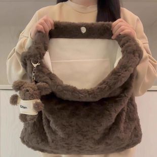 Demi-season retro shoulder bag