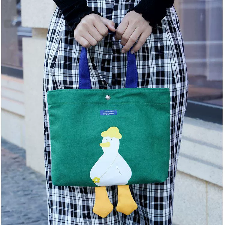 B.Duck, мультяшная милая сумка через плечо, сумка через плечо для учеников начальной школы, компактная сумка в тренде