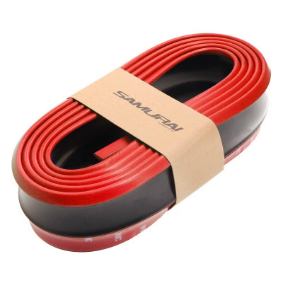 Qapı və bamper qoruyucu zolaqlar | side skirt bumper anti-scratch - black-and-red-25m-one
