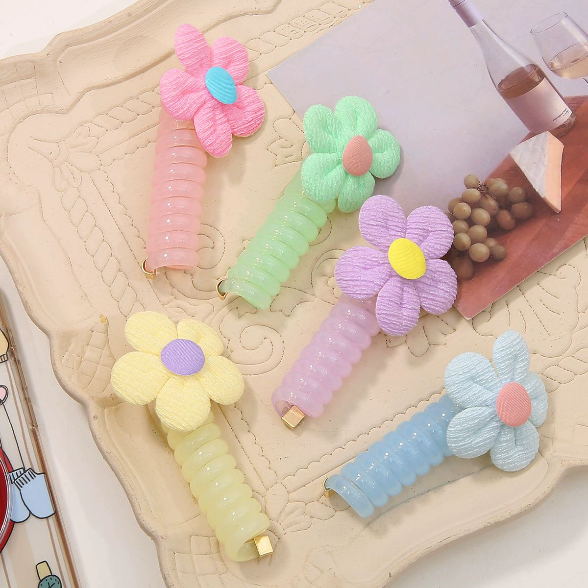 Durable telephone, hair tufts for braiding hair, high quality hair rope, children's hair accessory, Korean style