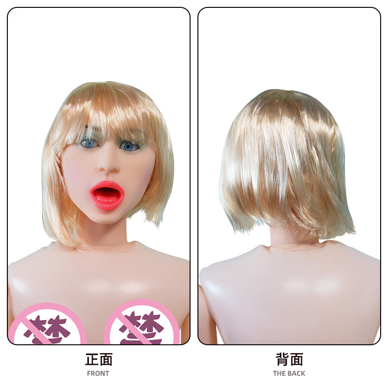 보통 짧은 금발 머리