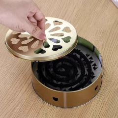 ハンドル付き愛蚊取り盤家庭用ステンレス防火蚊取り箱創意蚊取り棚工場卸売り