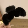 Чёрный (13,5 см, большой M плюшевый зажим)