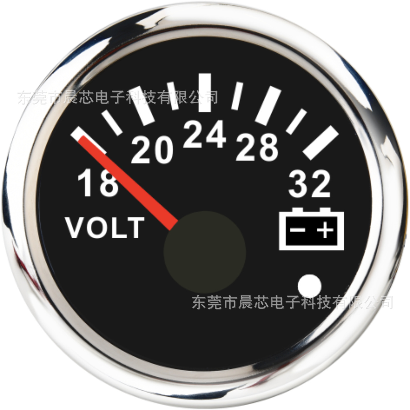 Commercial Vehicle Modified Vehicle Special Vehicle Ship Yacht 12V/24V Colorful Backlight Pointer Voltmeter