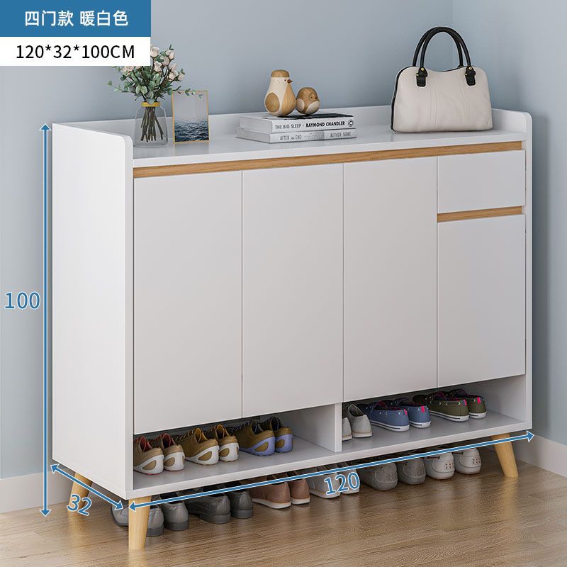 Shoe Cabinet for Home Entrance, Large Capacity Foyer Entryway Cabinet Storage Locker, Simple Economical Dustproof Shoe Rack for Entryway