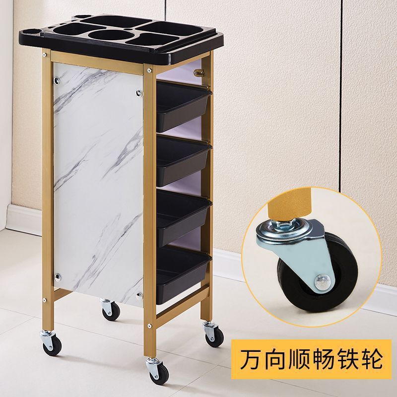 Carro de belleza, cochecito de peluquería, cochecito de peluquería, carro de herramientas, carro de barra de cinco capas, carro de peluquería, armario de herramientas de peluquería